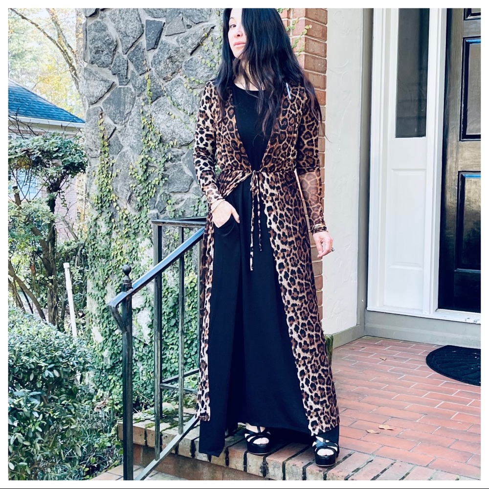 Fabulous Leopard print long kimono/duster - Picture 4 of 7
